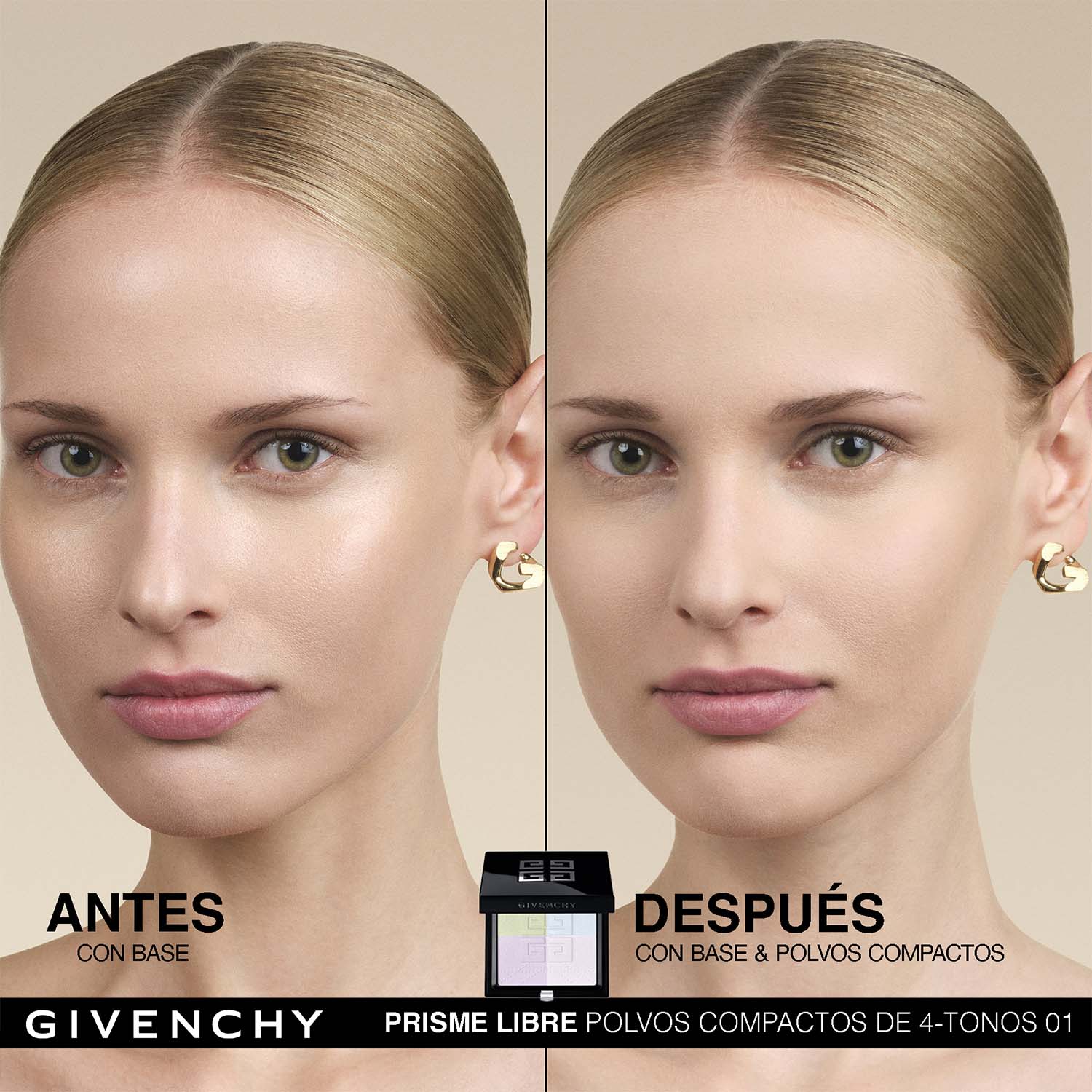 PRISME LIBRE PRESSED POWDER 4 TONO POLVO FIJADOR MATIFICANTE Y DIFUMINADOR DE ACABADO MATE DE LARGA DURACIÓN (POLVO MATIFICADOR PARA ROSTRO)